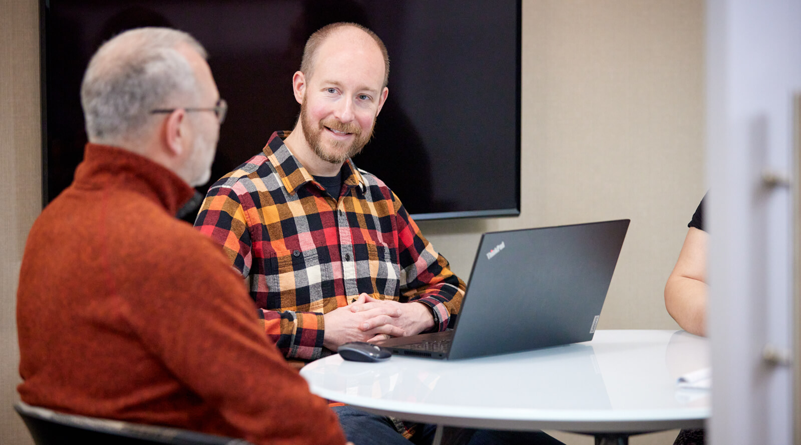 Professional team members in meeting