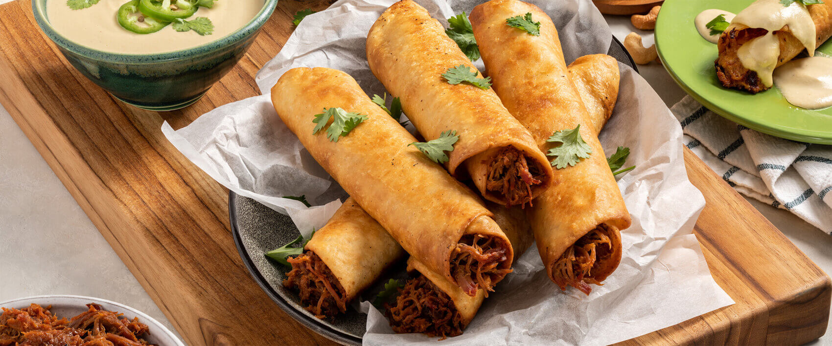 BBQ Taquitos with Cashew Queso - Hormel Foods