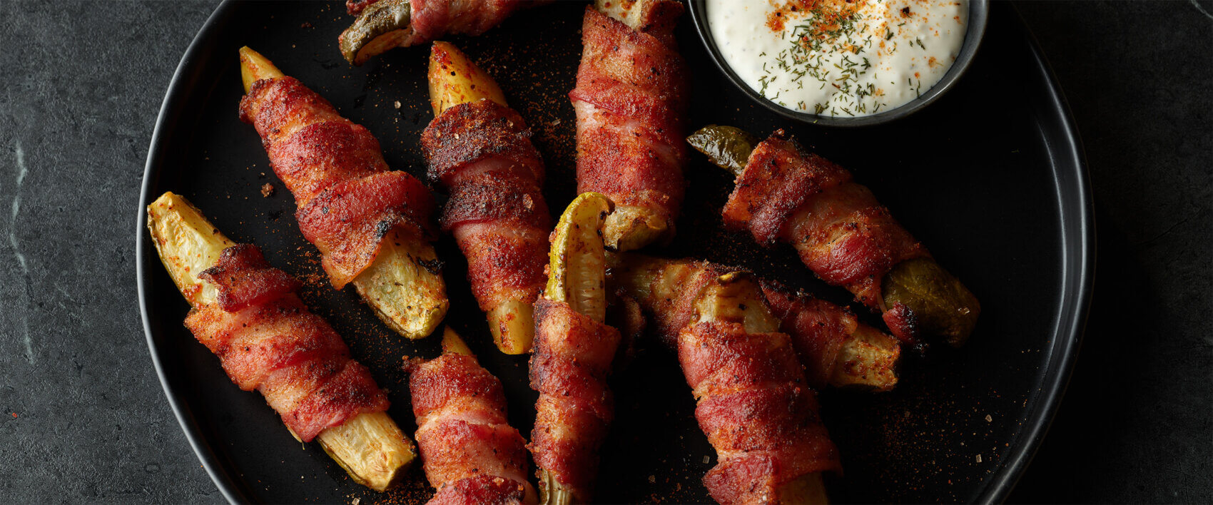 Air Fried Bacon Wrapped Pickles - Hormel Foods