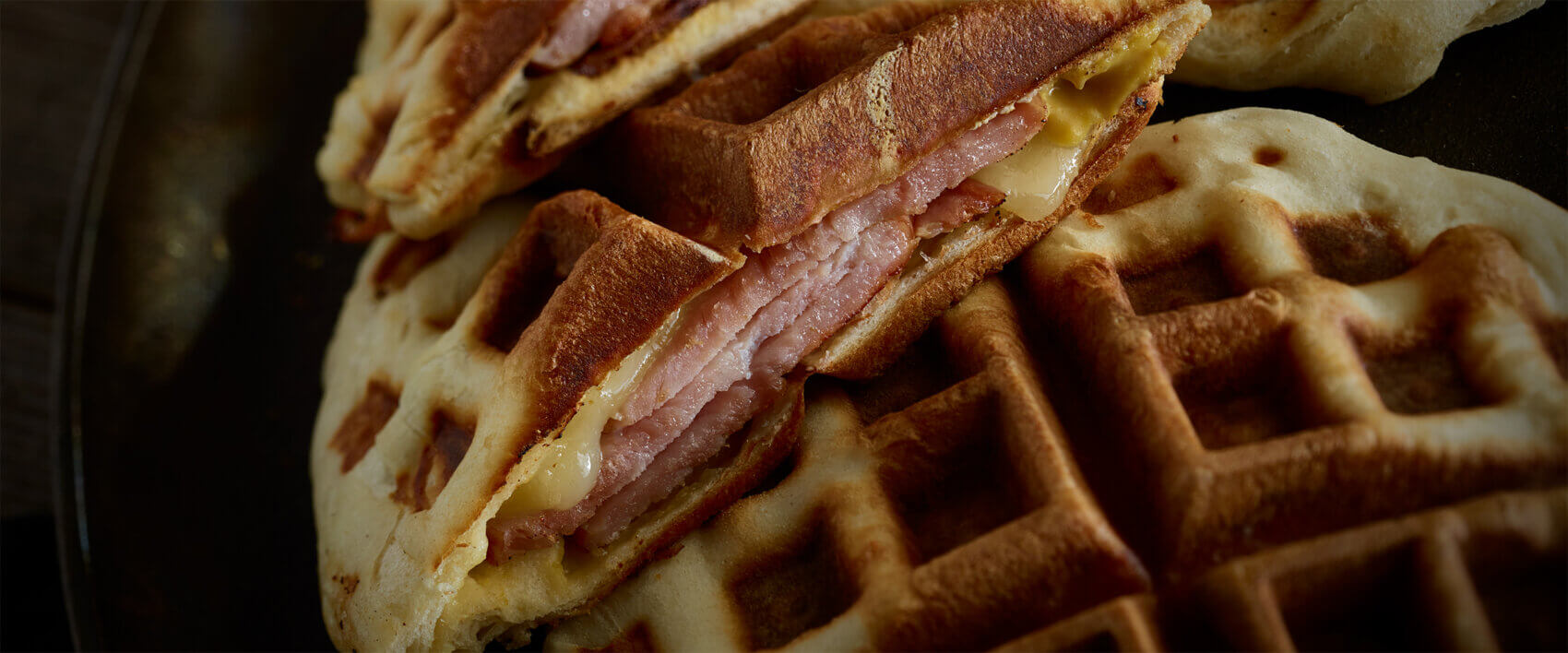 Canadian Bacon and Cheese Waffle Sandwiches - Hormel Foods
