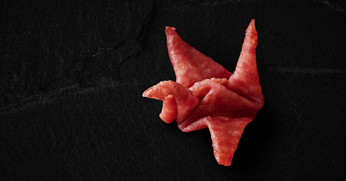 Genoa salami origami 