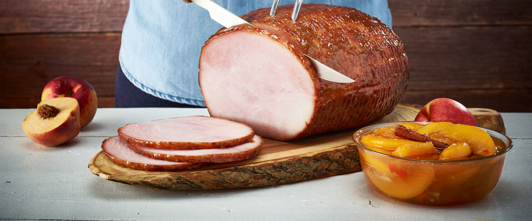 Peach Ginger Glazed Ham - Hormel Foods