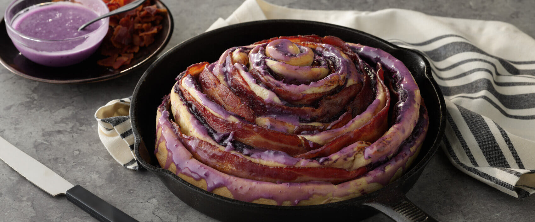 Ube Bacon Skillet Breakfast Roll - Hormel Foods