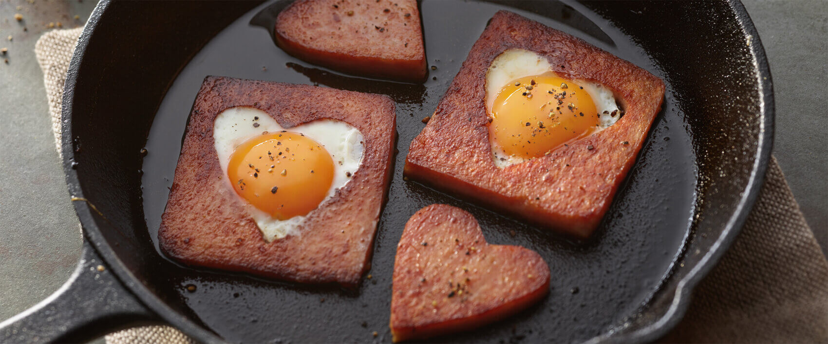 SPAM® Valentine Egg in a Heart - Hormel Foods