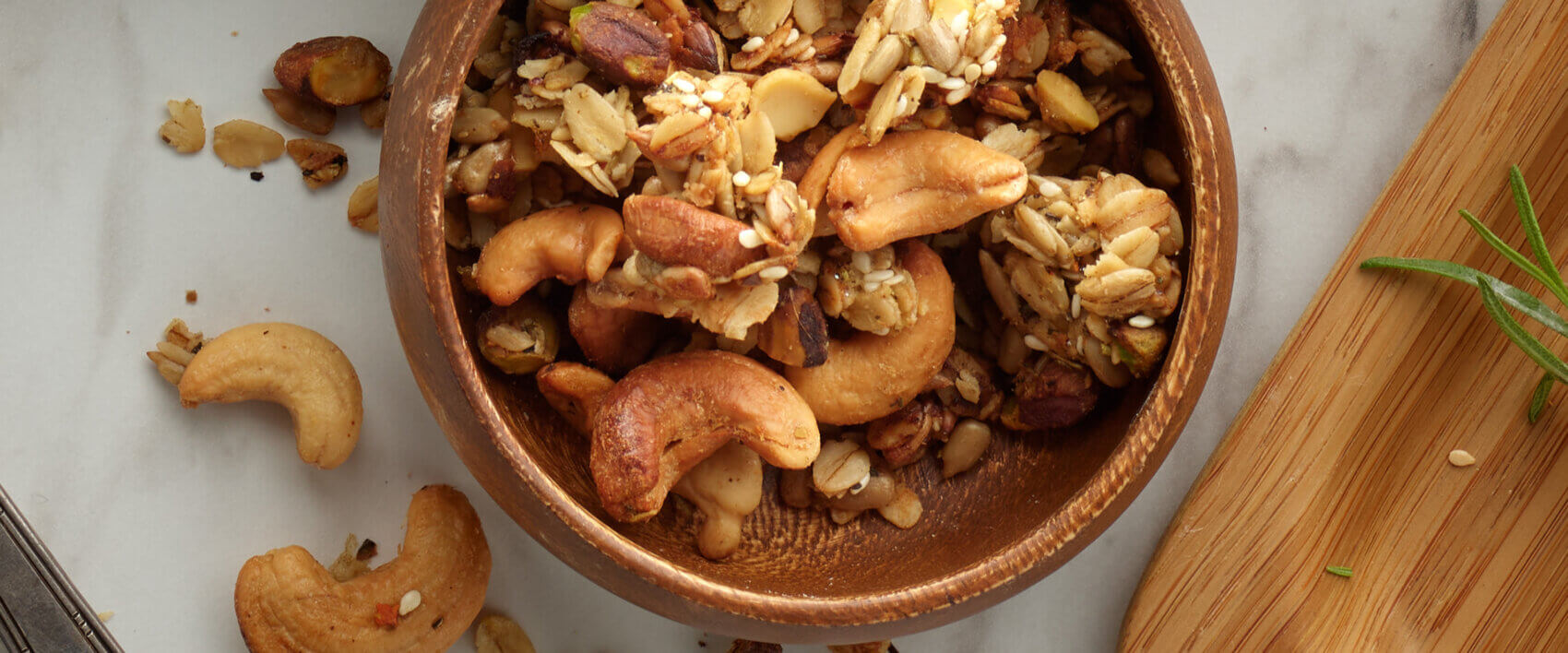 Savory Rosemary Sea Salt Cashew Granola - Hormel Foods