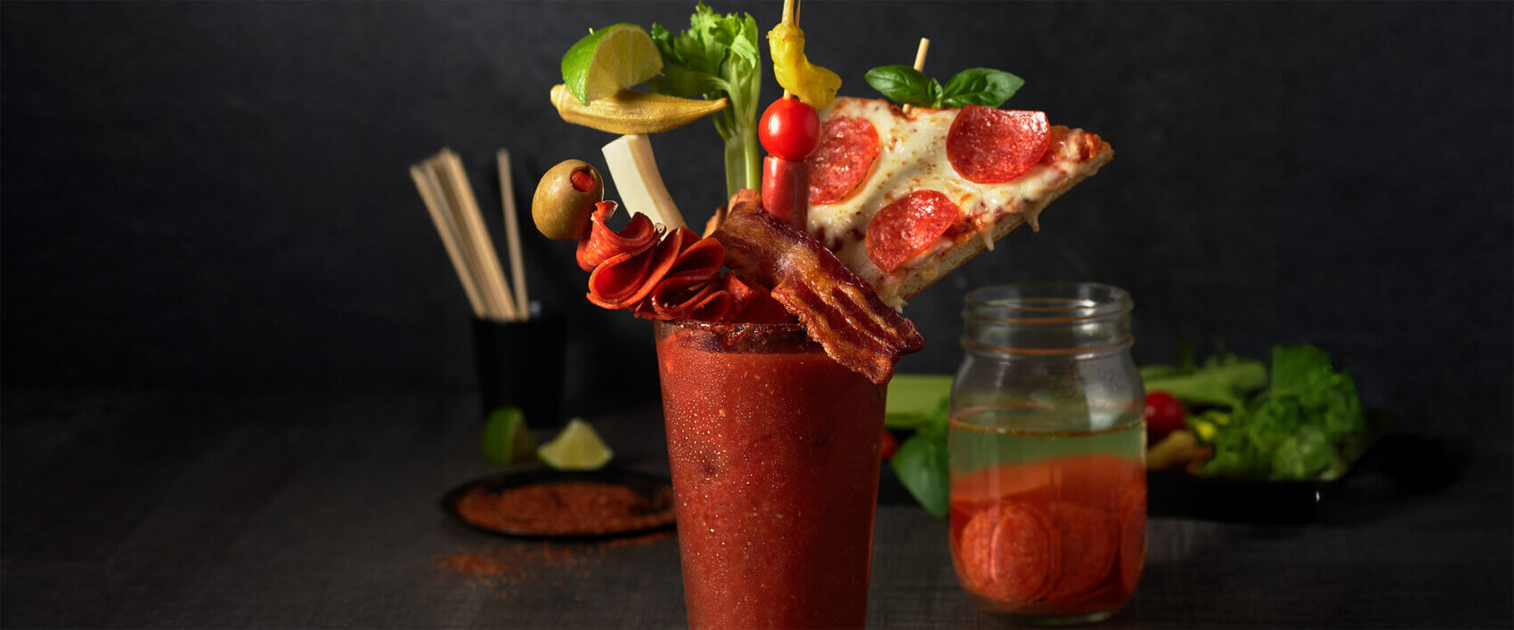 Pepperoni Pizza Bloody Mary - Hormel Foods