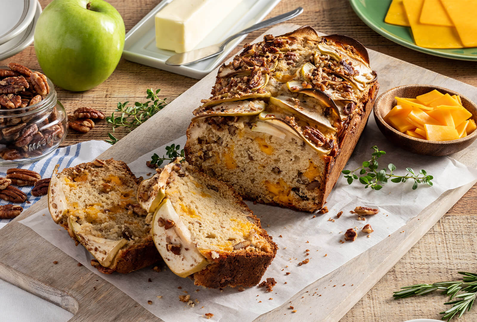 Apple Cheddar Bread