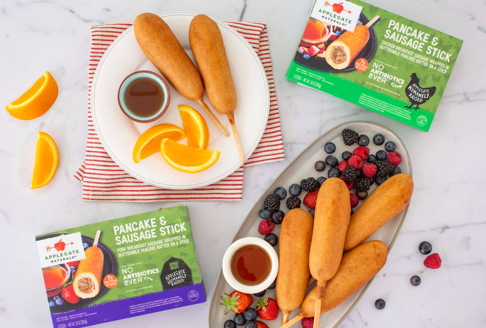 Application of applegate pancake on a stick