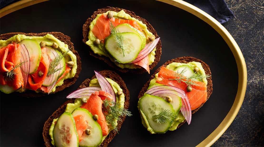 Smoked Salmon Avocado Toasts