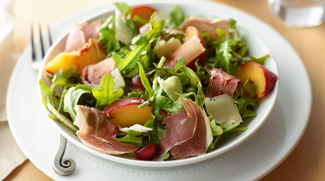 Prosciutto, Arugula and Pickled Stone Fruit Salad