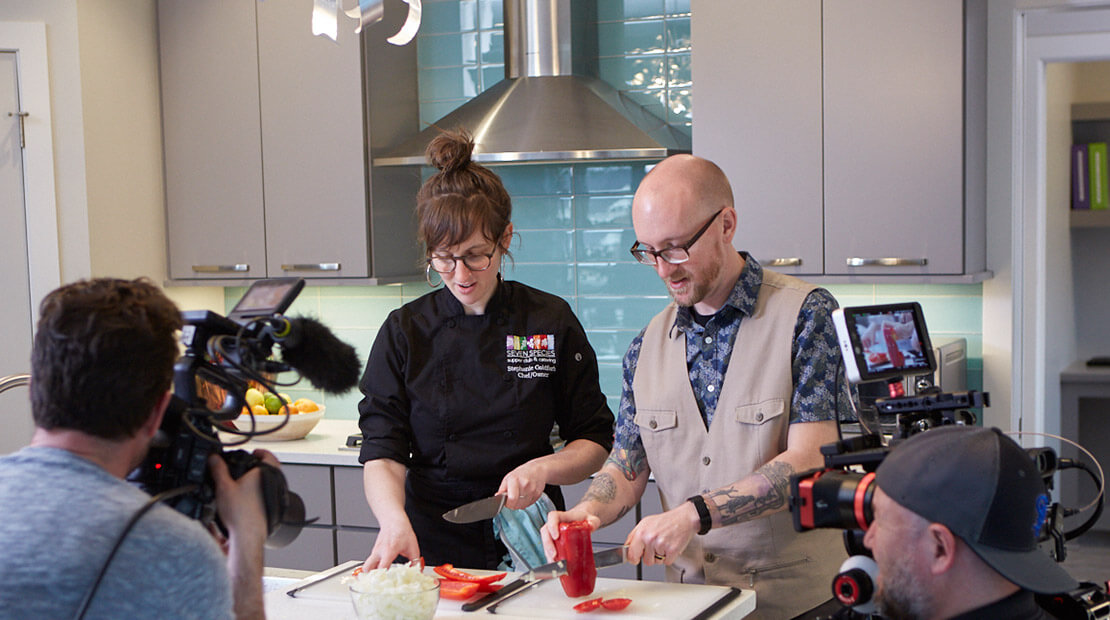 Steve Blevins & Chef Stephanie Goldfarb