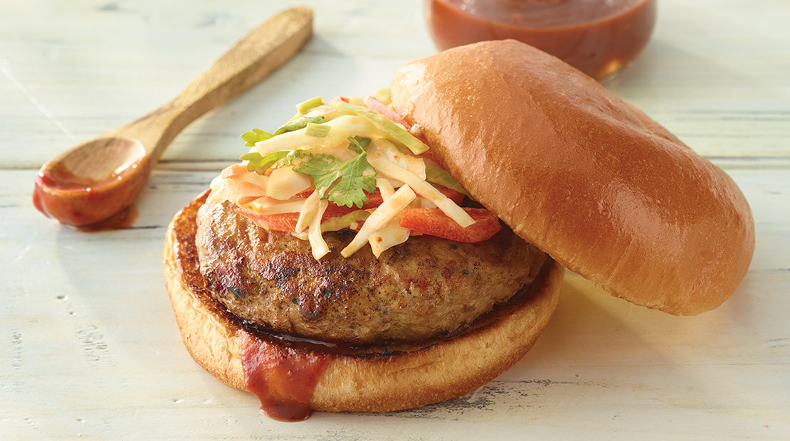 Korean Barbeque Turkey Burger