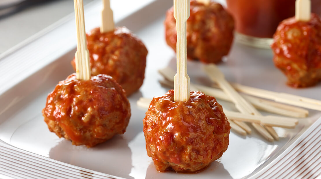 Pork Albondigas with Ranchero sauce