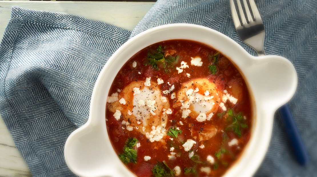 Chili-Kale-Egg Bowl