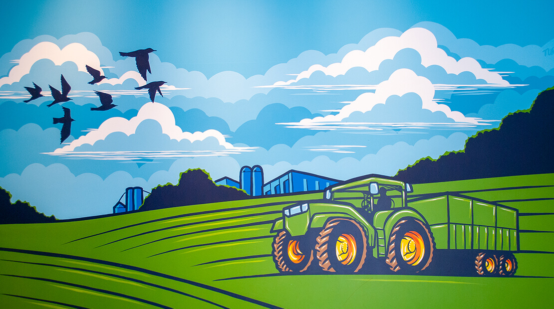 Tractor Mural SPAM Museum