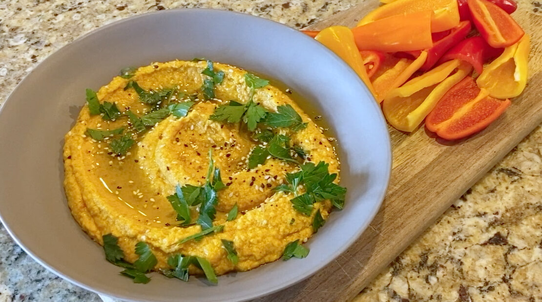 Carrot hummus