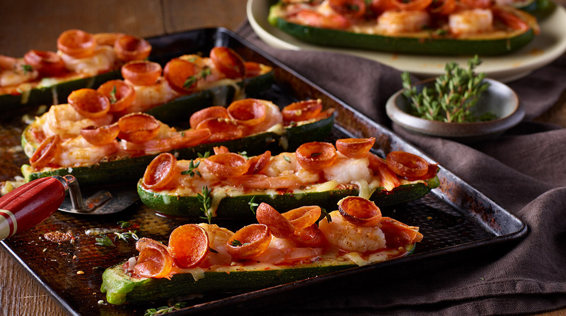 Zucchini Pizza Boats