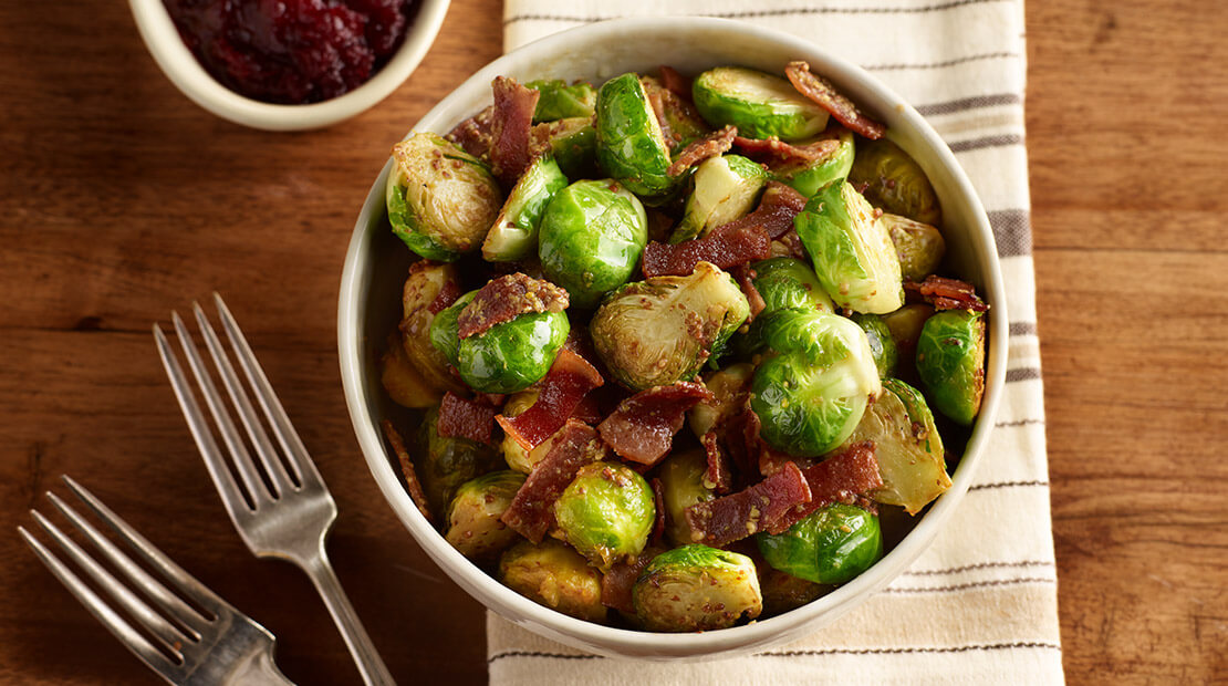 Roasted Honey and Bacon Brussels Sprouts