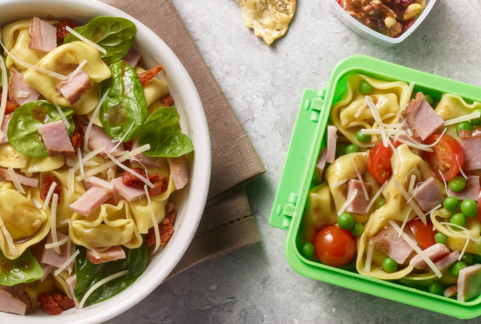 Tortellini Salad Two Ways