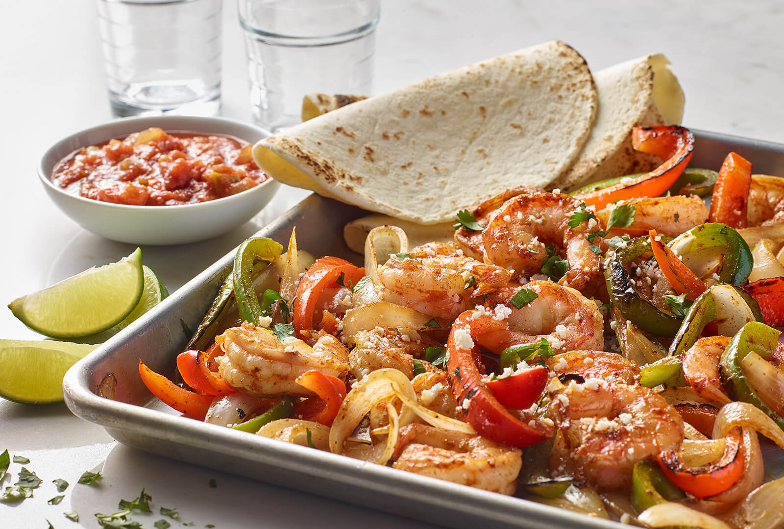 Shrimp Fajitas Sheet Pan Dinner