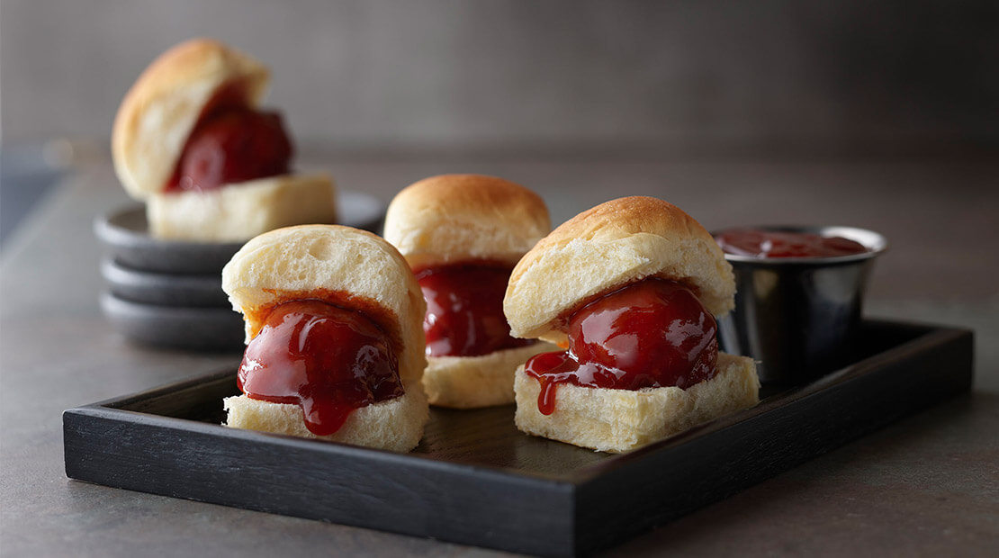 SPAM® Saucy Meatball Sliders