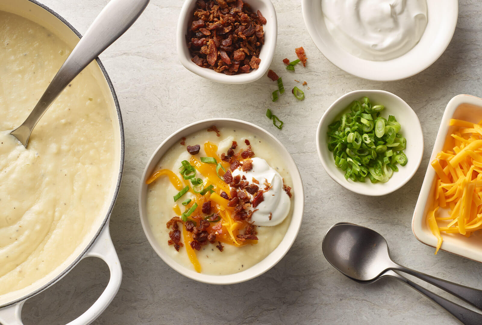 Loaded Mashed Potato Soup