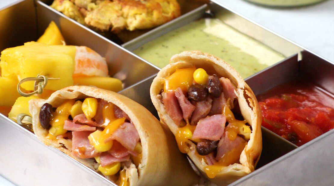 Ham-and-Cheese Empanada Bento Box