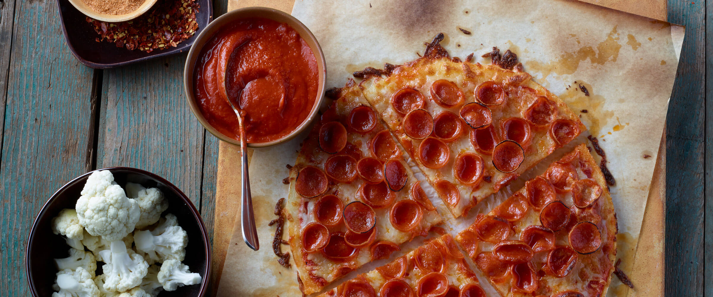 Cup N’ Crisp Cauliflower Pepperoni Pizza