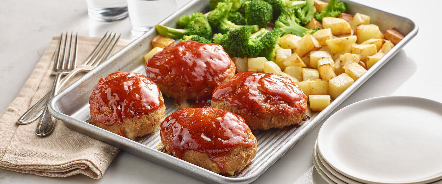 Mini Turkey Meat Loaf Sheet Pan Dinner - Hormel Foods