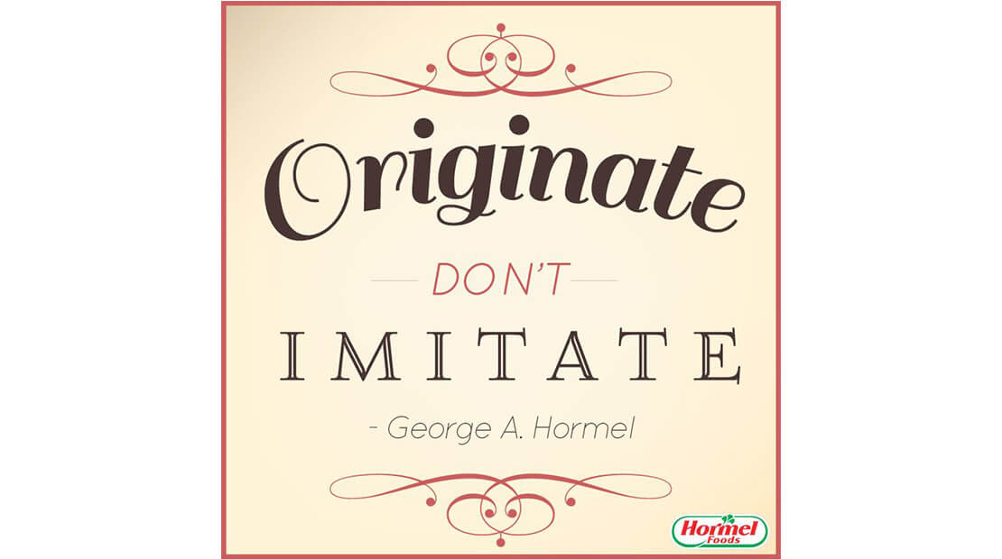 Originate. Don't Imitate.