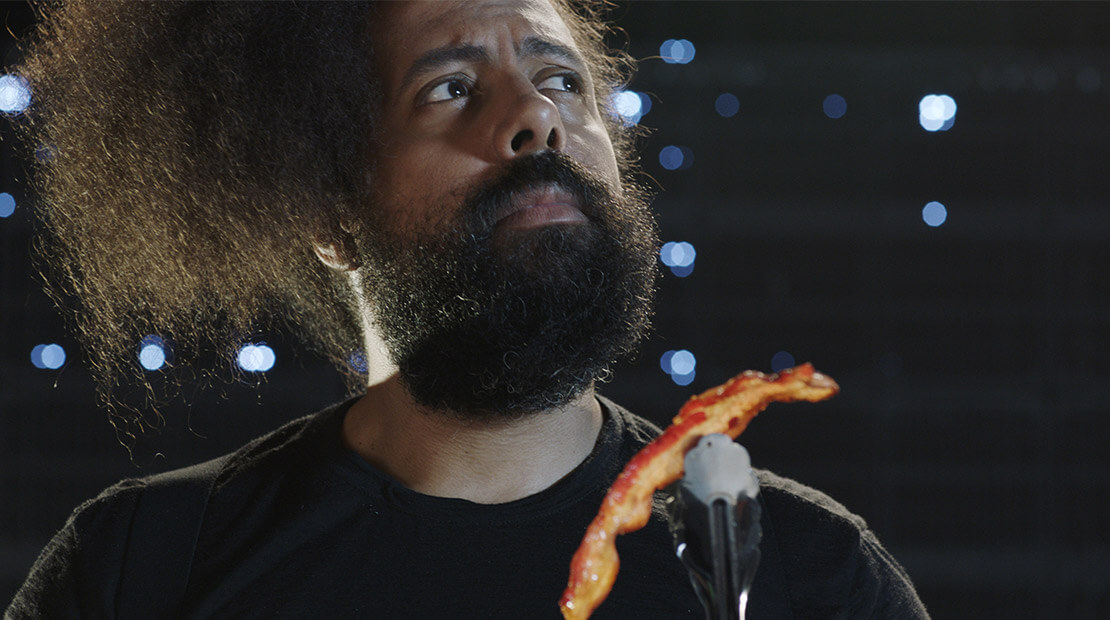 Reggie Watts on Bacon, James Corden, and the Strangest Thing He's Ever  Cooked