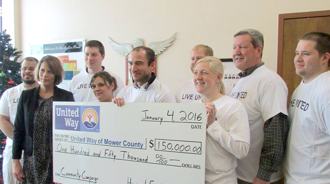 2016 Austin Plant United Way Donation