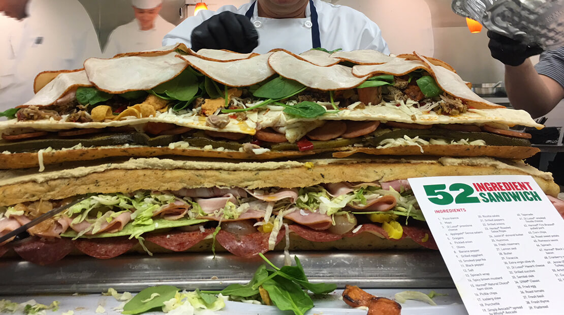 52-Ingredient Sandwich