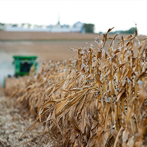 Farm equipment running