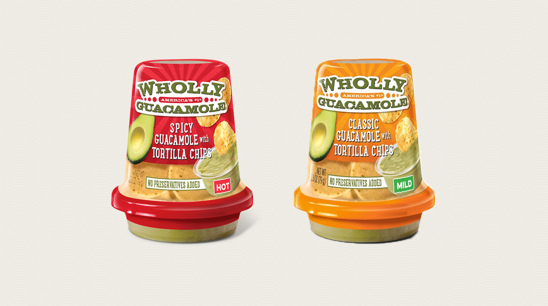 The Makers of the WHOLLY GUACAMOLE® Brand Launch New Snack Cups