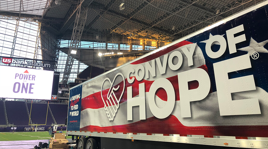 Convoy of Hope packing event