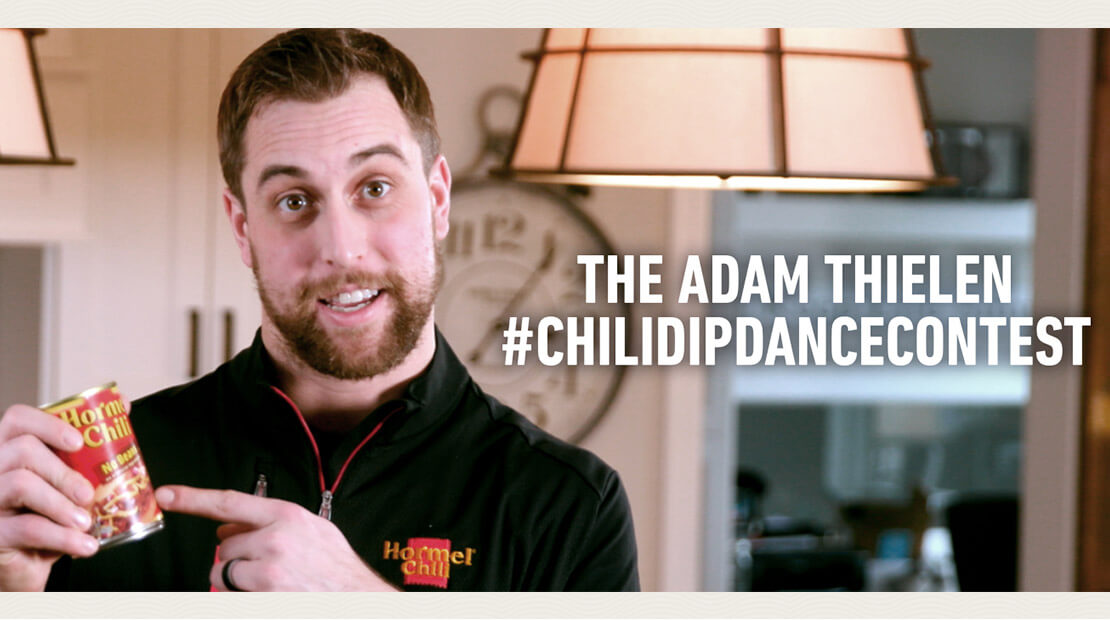Adam Thielen Partners with The Makers of HORMEL® Chili for Chili Dip Touchdown Dance Contest