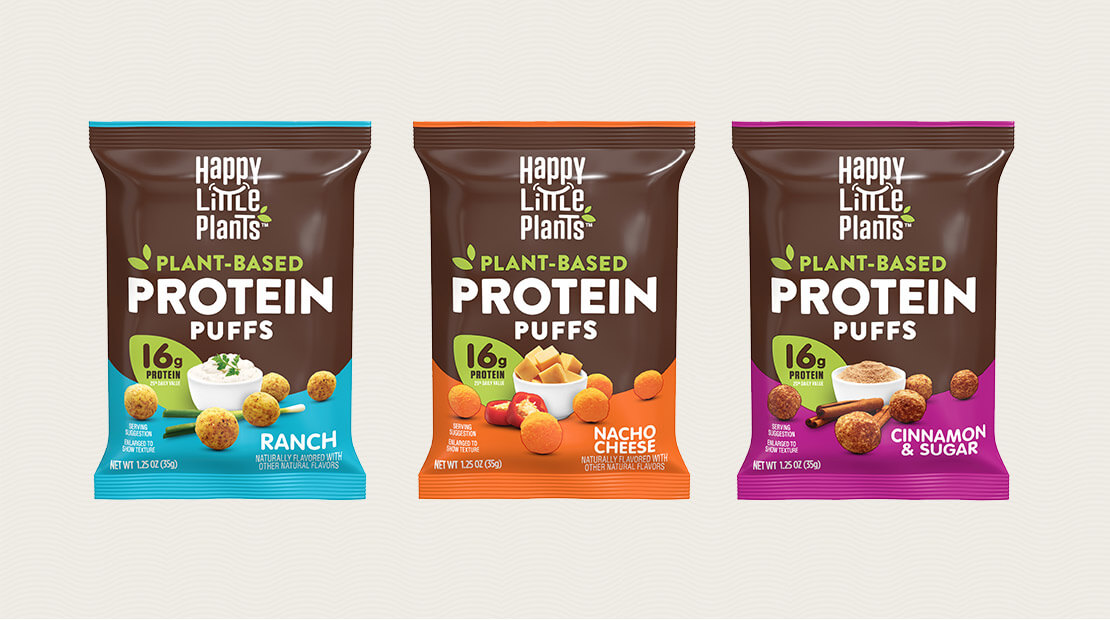 Happy Little Plants protein puffs