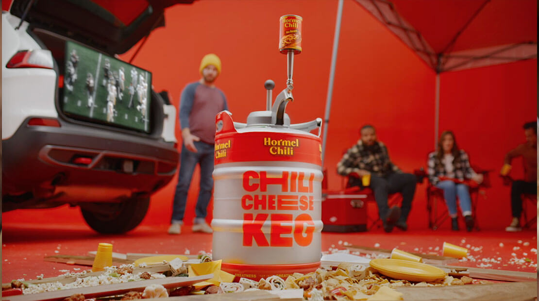 The Hormel® Chili Cheese Keg