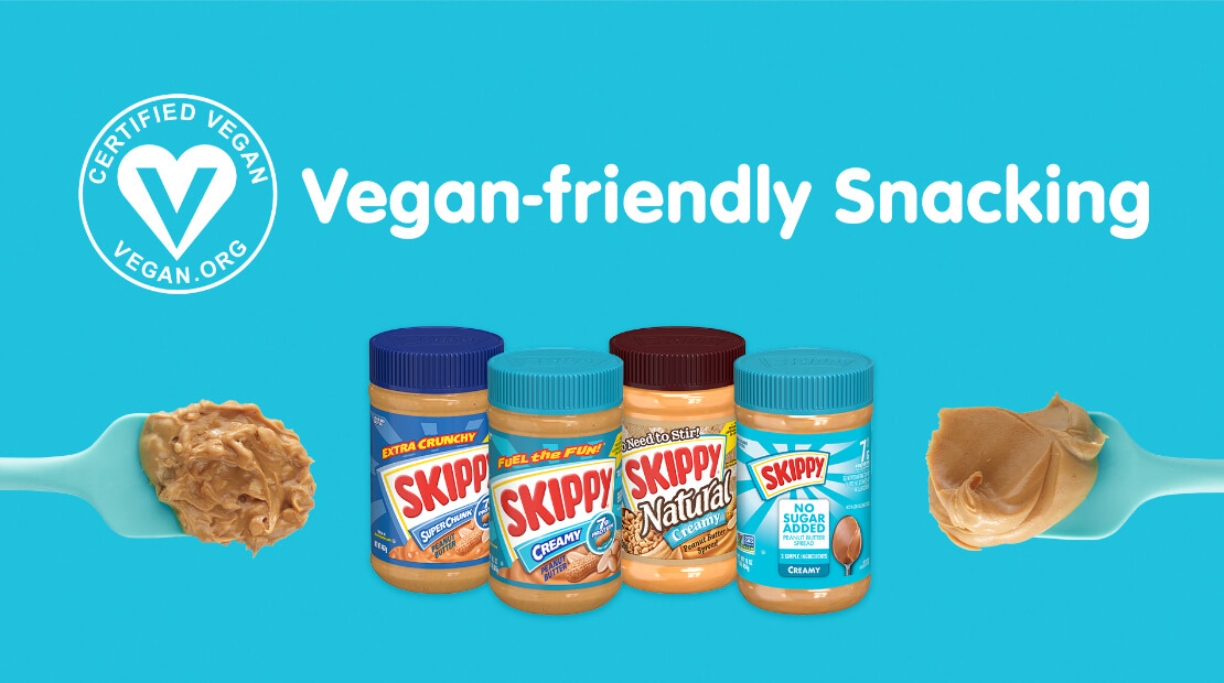 skippy peanut butter certified vegan