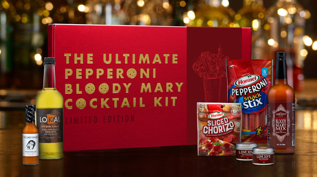 Beginning Dec. 11, pepperoni and Bloody Mary lovers can purchase these limited-edition kits for friends and family