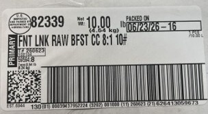 FONTANINI<sup>®</sup> Breakfast Pork Sausage Link, Collagen Casing, Raw, 2 oz., 1/10 lb