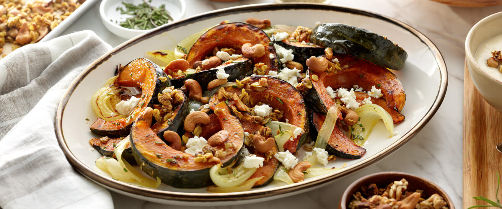 Roasted Kabocha Squash with Savory Granola - Hormel Foods