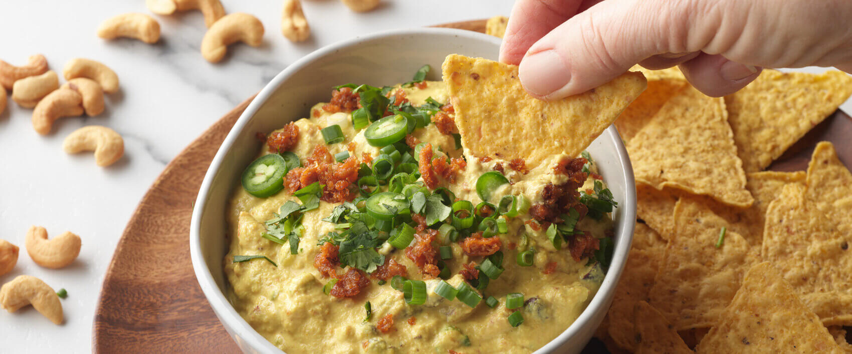 Vegan Cashew Loaded Queso Dip - Hormel Foods