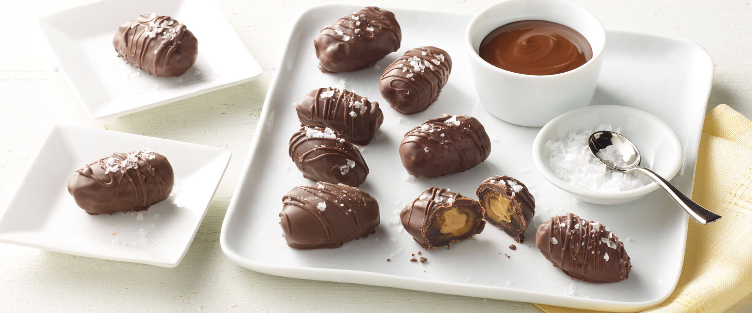 Chocolate Covered Peanut Butter Dates