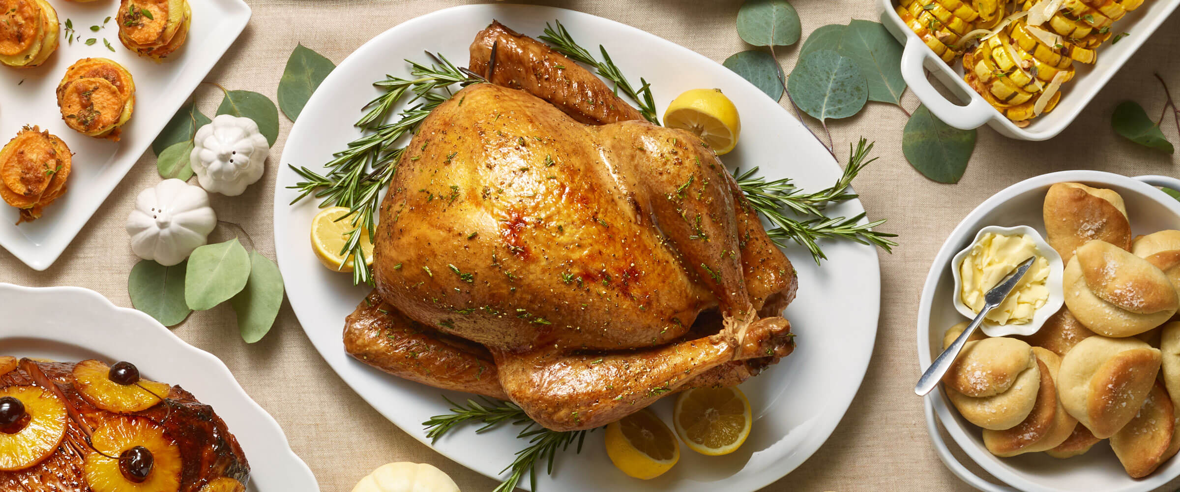 Rosemary and Garlic Citrus Brined Whole Turkey
