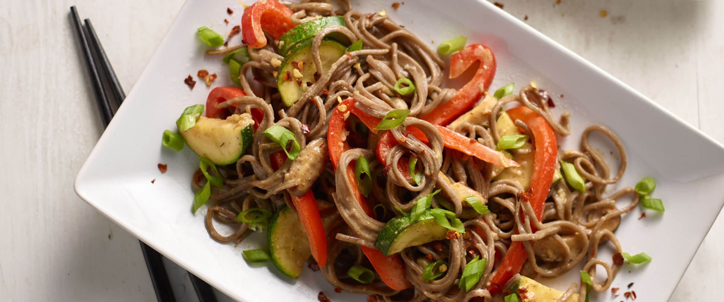 Spicy Asian Almond Noodles