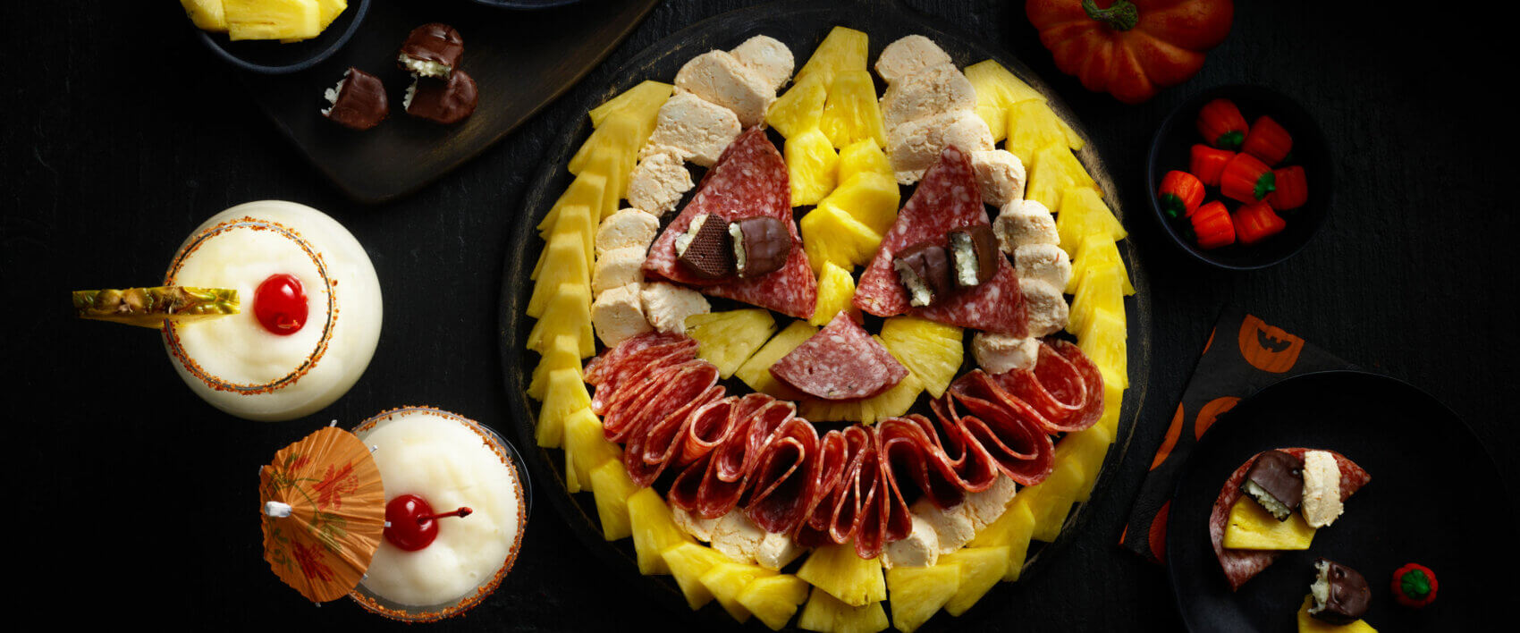Jack-O-Lantern Surprise Charcuterie Bite Board - Hormel Foods