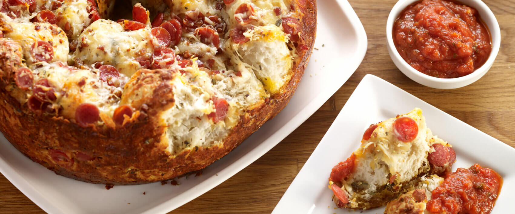 Pull Apart Cheesy Pepperoni Bread - Hormel Foods
