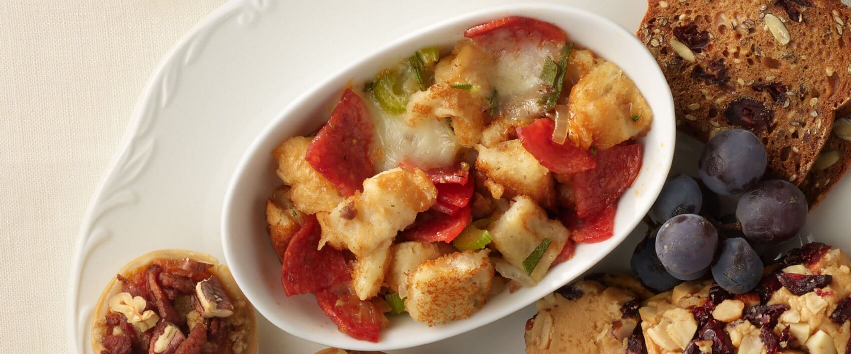 Pepperoni Herbed Stuffing - Hormel Foods